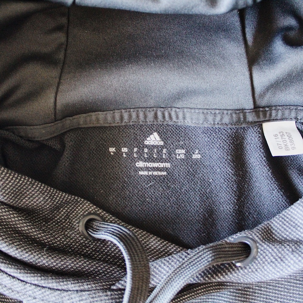 Adidas Hoodie. Gray - Picture 4 of 4